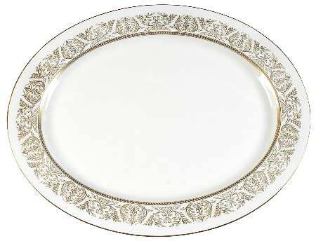 Gold Riviera 16" Oval Serving Platter