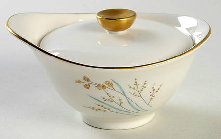 Golden Seeds Sugar Bowl & Lid