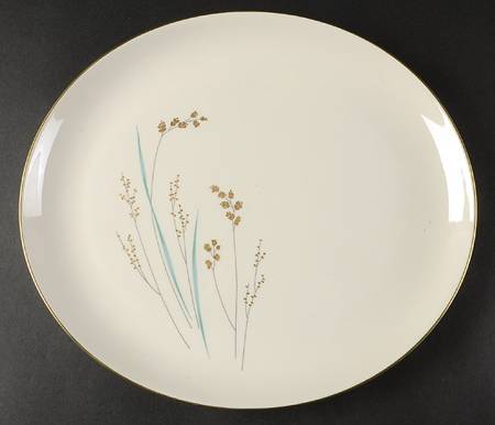 Golden Seeds 12" Oval Serving Platter