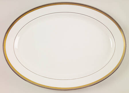 Grace 16" Oval Serving Platter by Syracuse