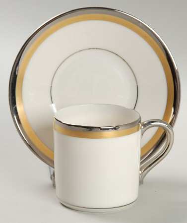 Grace Flat Demitasse Cup & Saucer Set