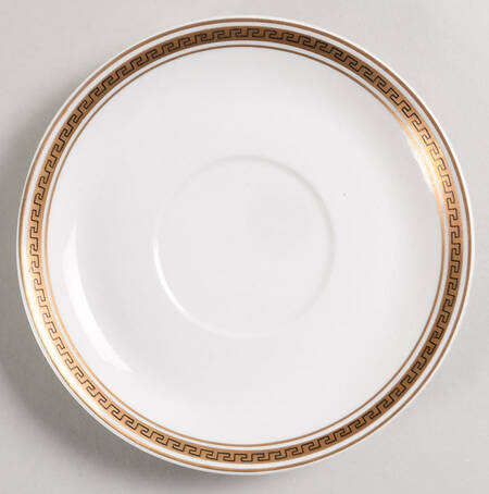 Greek Key Saucer for Cream Soup Bowl