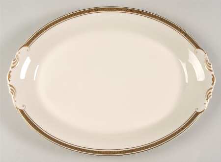 Greek Key 16" Oval Serving Platter