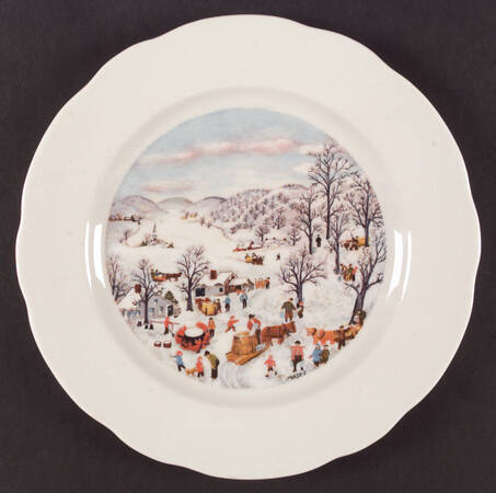 Grandma Moses Service Plate (Charger)