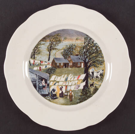 Grandma Moses Service Plate (Charger)