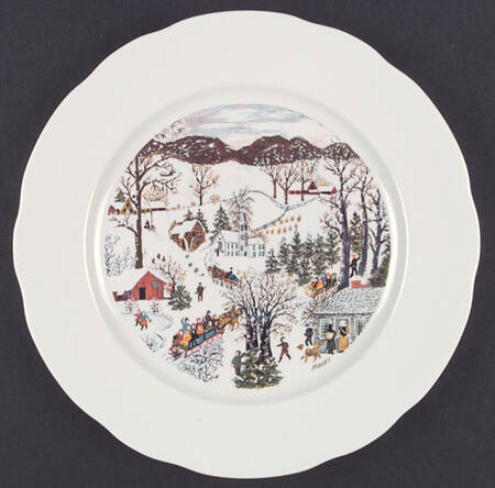 Grandma Moses Service Plate (Charger)