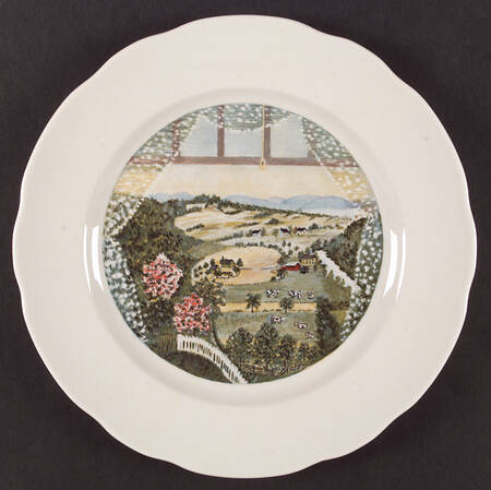 Grandma Moses Service Plate (Charger)