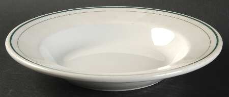 Green Mohawk Rim Soup Bowl