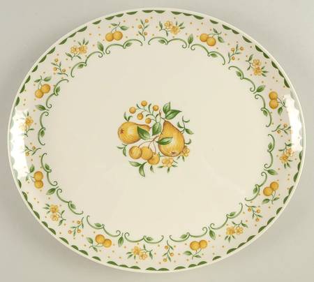 Harvest Gold 12" Oval Serving Platter