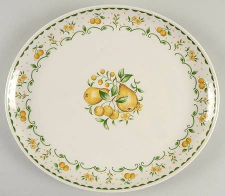 Harvest Gold 11" Oval Serving Platter
