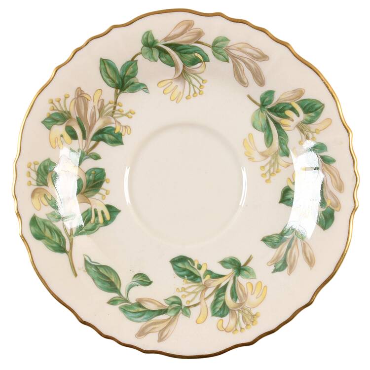 Honeysuckle Saucer for Footed Cup