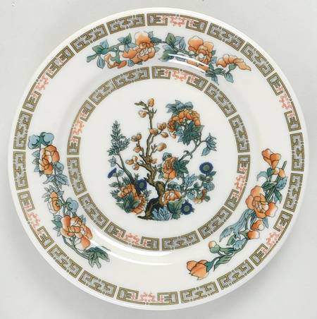Indian Tree Orange Flowers (Cream) Bread & Butter Plate