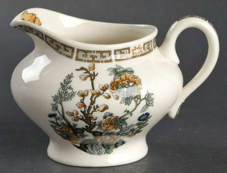 Indian Tree Orange Flowers (Cream) Creamer