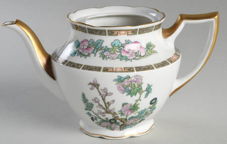 Indian Tree Pink (Scallop Edge) Teapot No Lid