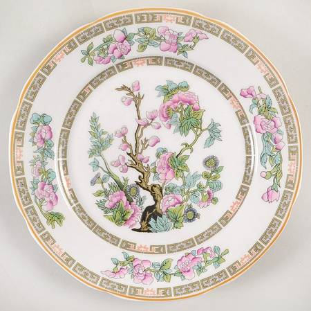 Indian Tree Pink (Scallop Edge) Salad Plate