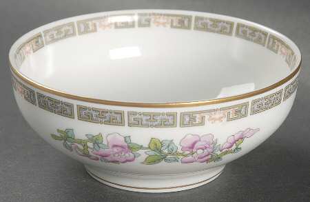 Indian Tree Pink (Smooth Edge) Cranberry Bowl