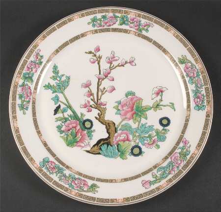 Indian Tree Pink (Smooth Edge) 12" Chop Plate (Round Platter)