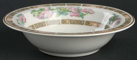 Indian Tree Pink (Smooth Edge) Rim Cereal Bowl