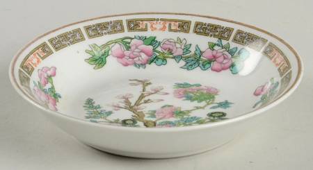 Indian Tree Pink (Smooth Edge) Fruit/Dessert (Sauce) Bowl