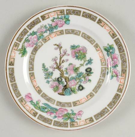 Indian Tree Pink (Smooth Edge) Bread & Butter Plate