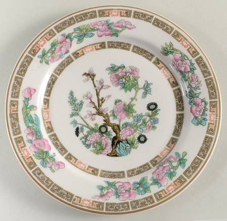 Indian Tree Pink (Smooth Edge) Salad Plate