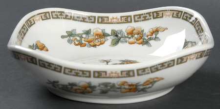 Indian Tree Orange Flowers (White) Individual Salad Bowl