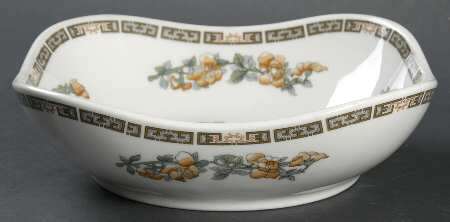 Indian Tree Orange Flowers (White) Individual Salad Bowl