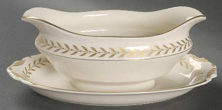 Jefferson Gravy Boat with Attached Underplate