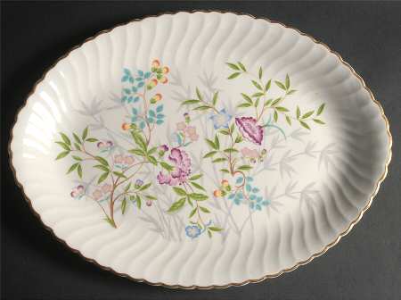 Jewel Tree 16" Oval Serving Platter by Syracuse
