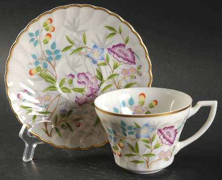 Jewel Tree Flat Cup & Saucer Set