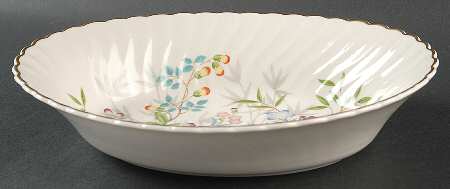 Jewel Tree 9" Oval Vegetable Bowl