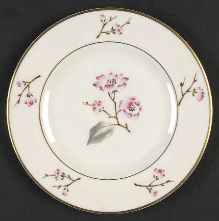 Jubilee (Pink Flowers) Bread & Butter Plate