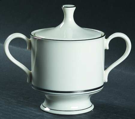 Kent (Platinum Trim) Sugar Bowl & Lid