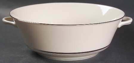 Kent (Platinum Trim) 8" Round Vegetable Bowl