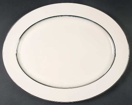 Kent (Platinum Trim) 16" Oval Serving Platter