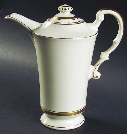 Kent (Gold Trim) Coffee Pot & Lid