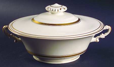 Kent (Gold Trim) Round Covered Vegetable