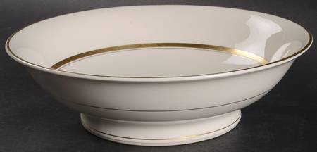 Kent (Gold Trim) 9" Round Vegetable Bowl