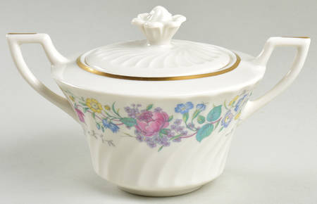 Lilac Rose Sugar Bowl & Lid