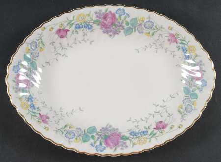 Lilac Rose 11" Oval Serving Platter