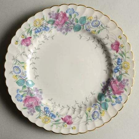 Lilac Rose Luncheon Plate