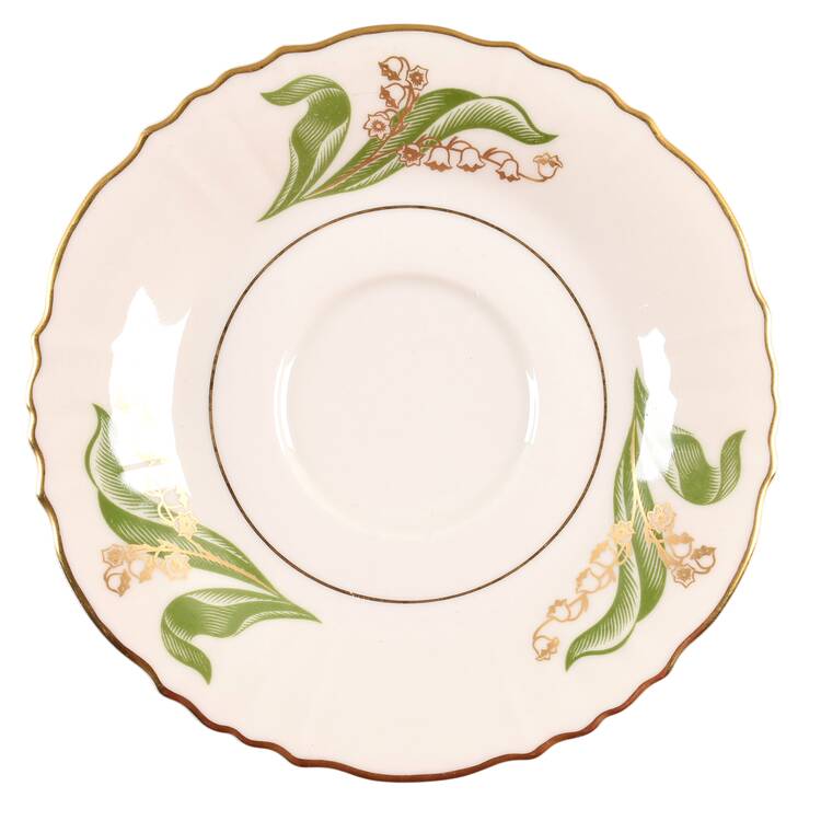 Lily of The Valley (Gold Trim) Saucer