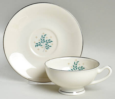 Lyric Footed Cup & Saucer Set