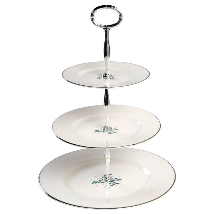 Lyric 13 7/8"-14 1/4" 3-Tiered Serving Tray(DP,SP,BB) HC