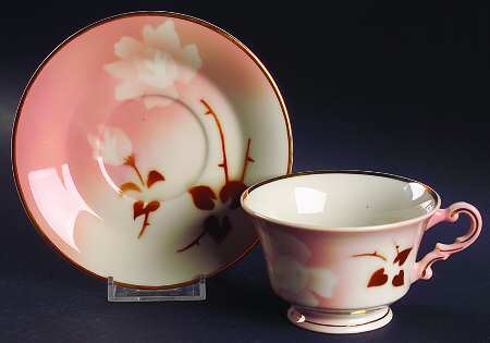 Madam Butterfly Footed Cup & Saucer Set