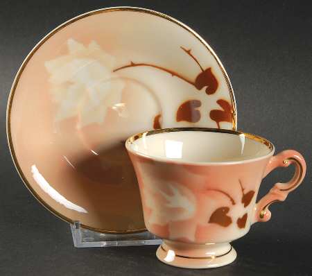 Madam Butterfly Footed Demitasse Cup & Saucer Set