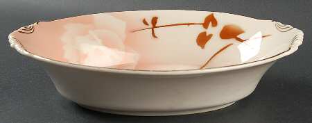 Madam Butterfly 10" Oval Vegetable Bowl