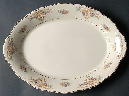 Marietta 14" Oval Serving Platter by Syracuse