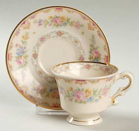 Marlene Footed Demitasse Cup & Saucer Set