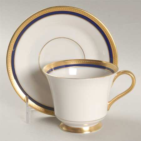 Marlborough Blue Footed Cup & Saucer Set